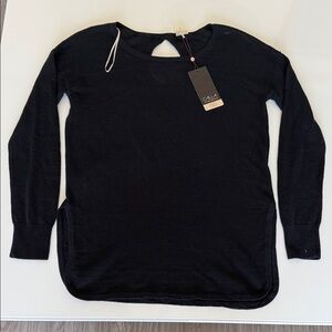 CALIA by Carrie Underwood Black Long-Sleeve Knit Pullover